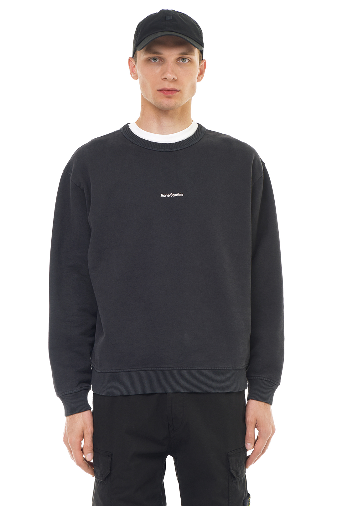 Світшот oversize з логотипом ACNE STUDIOS ACm23007
