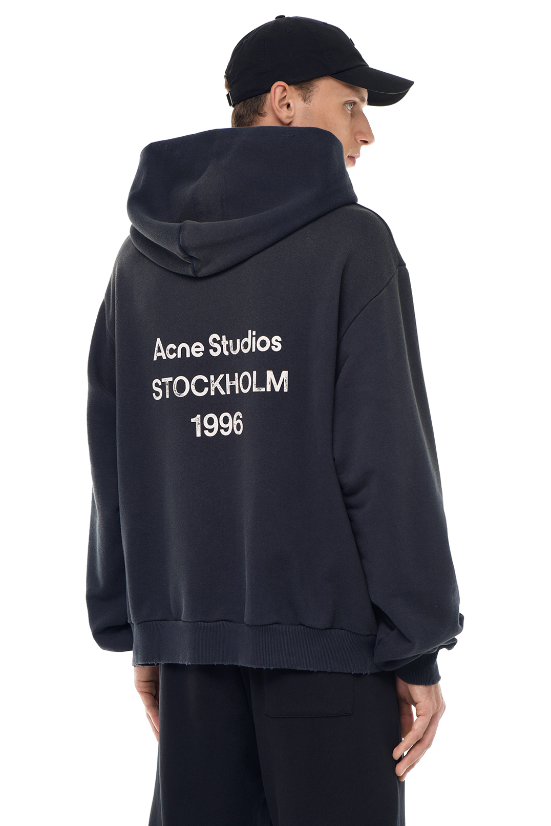 Худі oversize з логотипом ACNE STUDIOS ACm23011