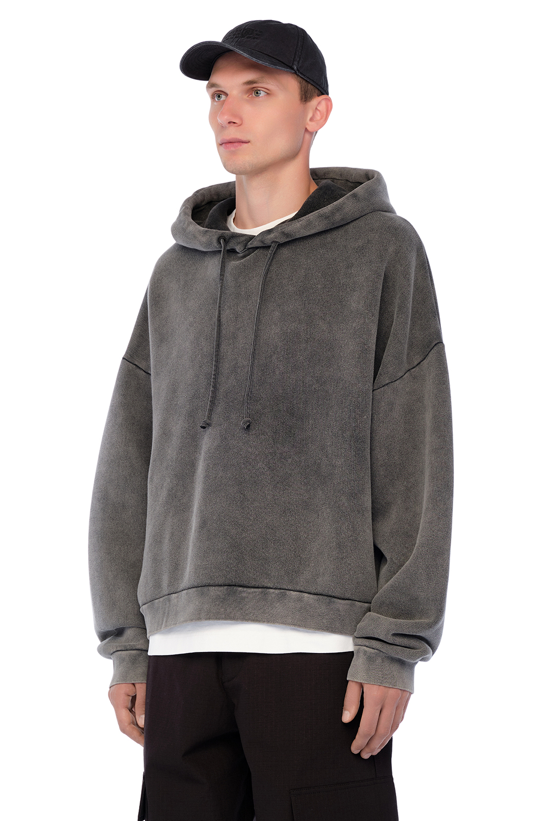 Худі oversize з логотипом ACNE STUDIOS ACm24013