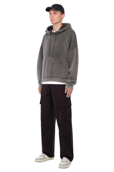 Худі oversize з логотипом ACNE STUDIOS ACm24013