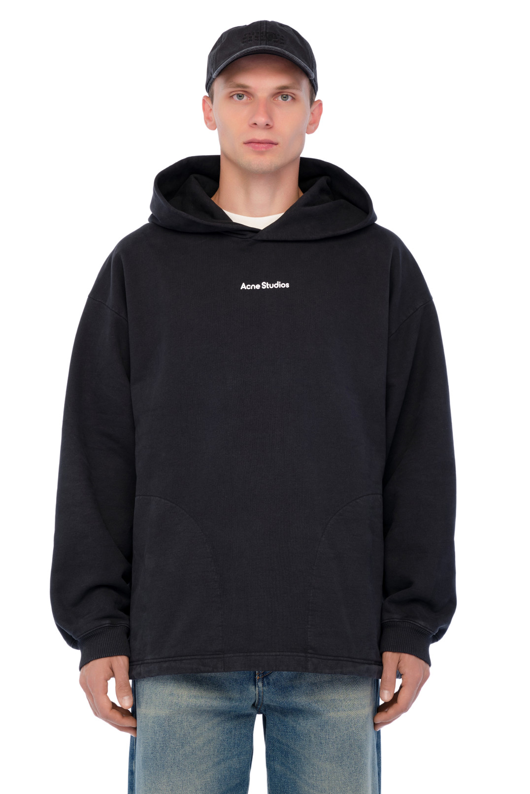 Худі oversize з логотипом ACNE STUDIOS ACm24015