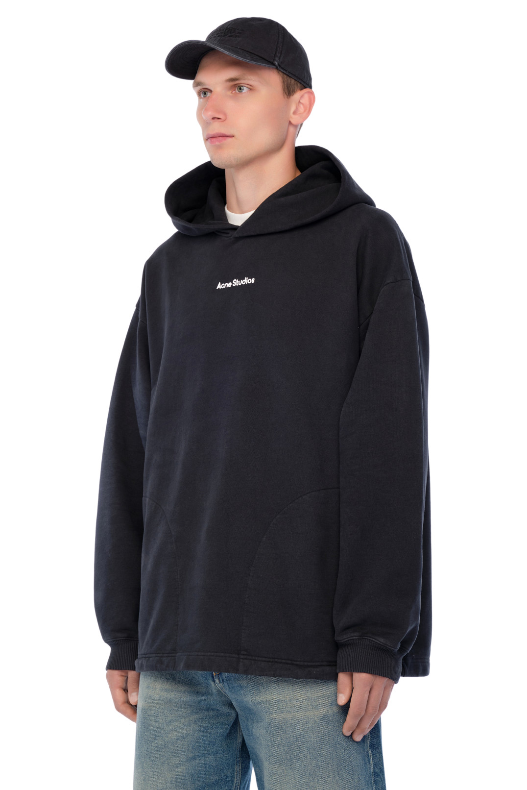 Худі oversize з логотипом ACNE STUDIOS ACm24015