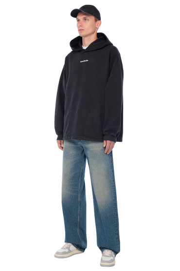 Худі oversize з логотипом ACNE STUDIOS ACm24015