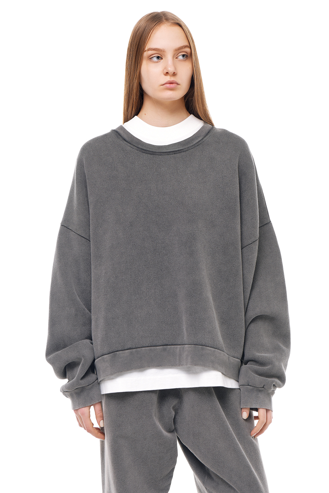Світшот oversize з логотипом ACNE STUDIOS ACw14019