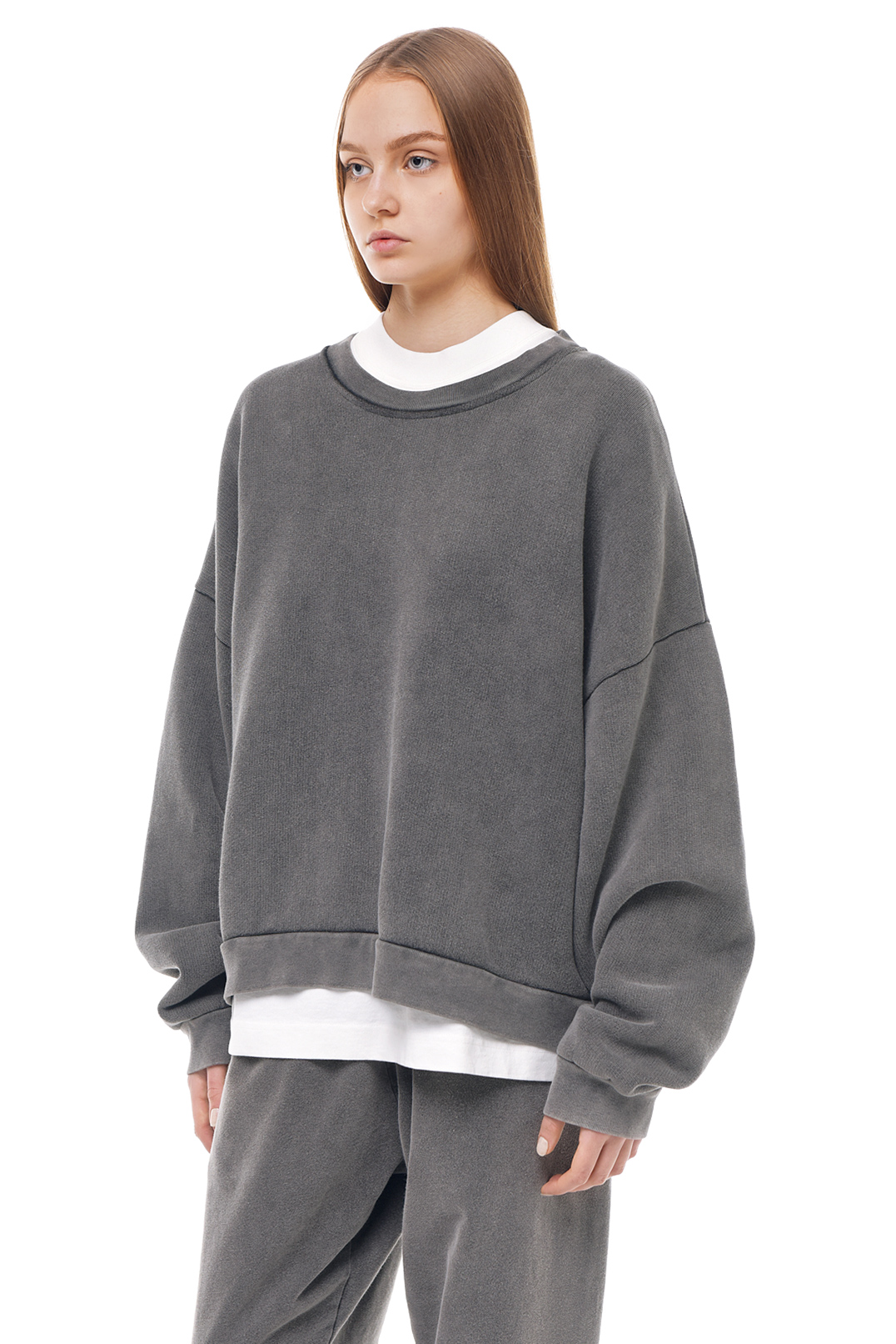 Світшот oversize з логотипом ACNE STUDIOS ACw14019