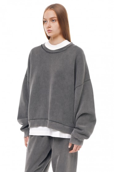 Світшот oversize з логотипом ACNE STUDIOS ACw14019