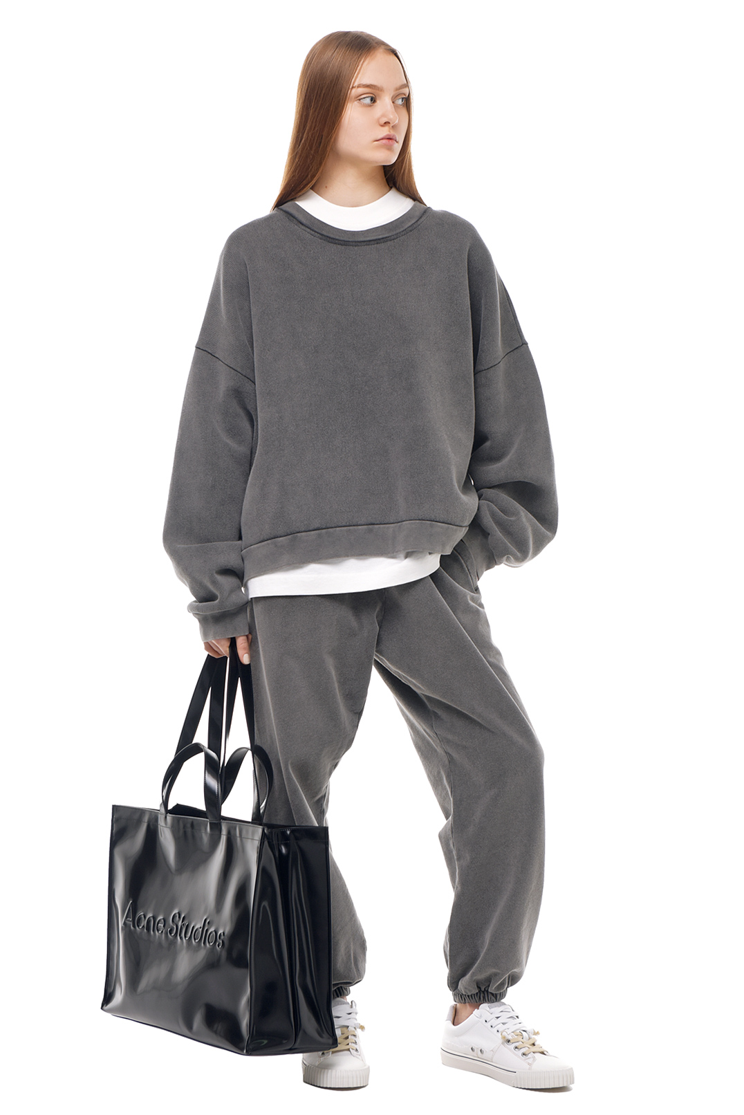 Світшот oversize з логотипом ACNE STUDIOS ACw14019