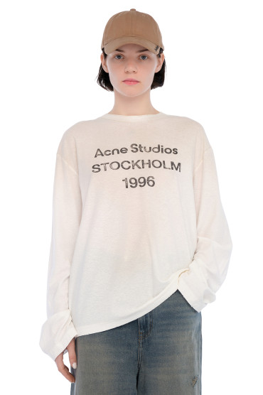 Лонгслів oversize з логотипом ACNE STUDIOS ACw15013