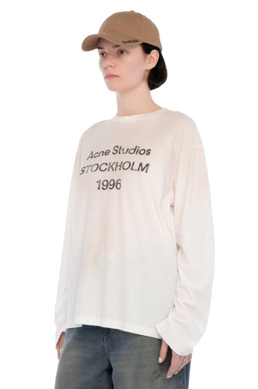 Лонгслів oversize з логотипом ACNE STUDIOS ACw15013