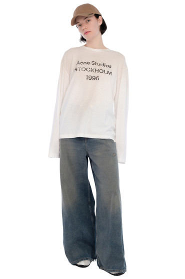 Лонгслів oversize з логотипом ACNE STUDIOS ACw15013