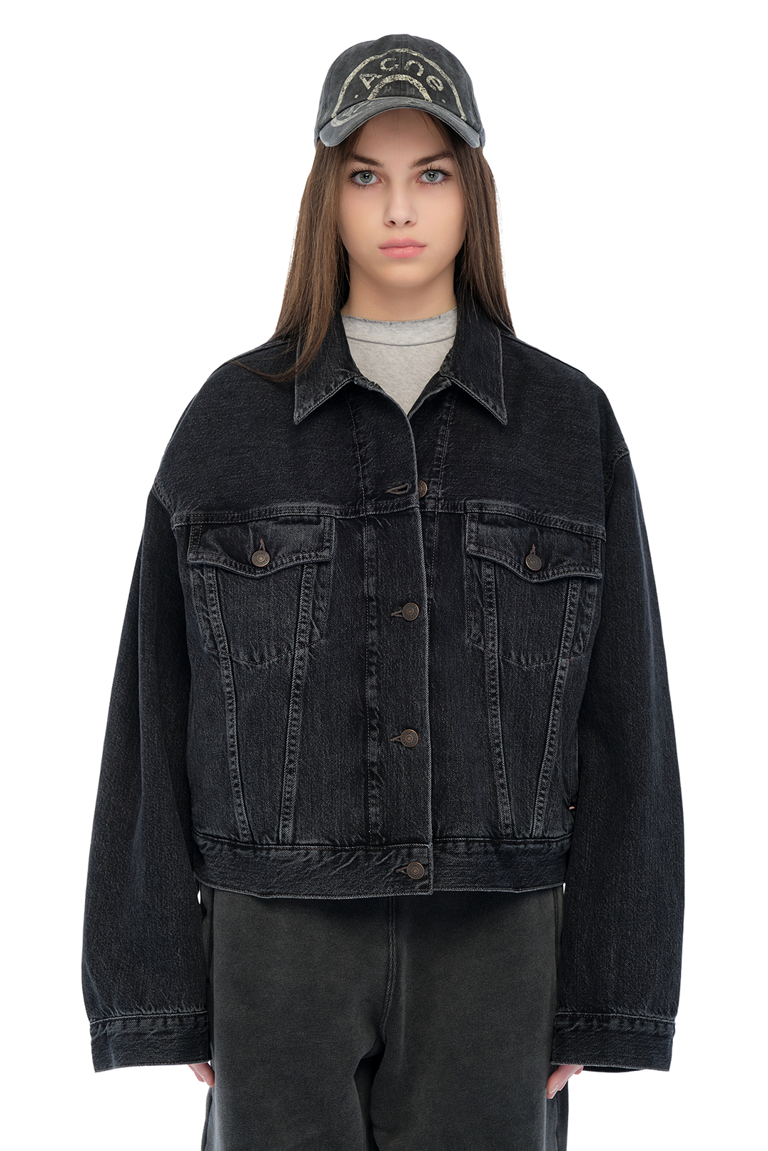 Джинсова куртка oversize ACNE STUDIOS ACw15020