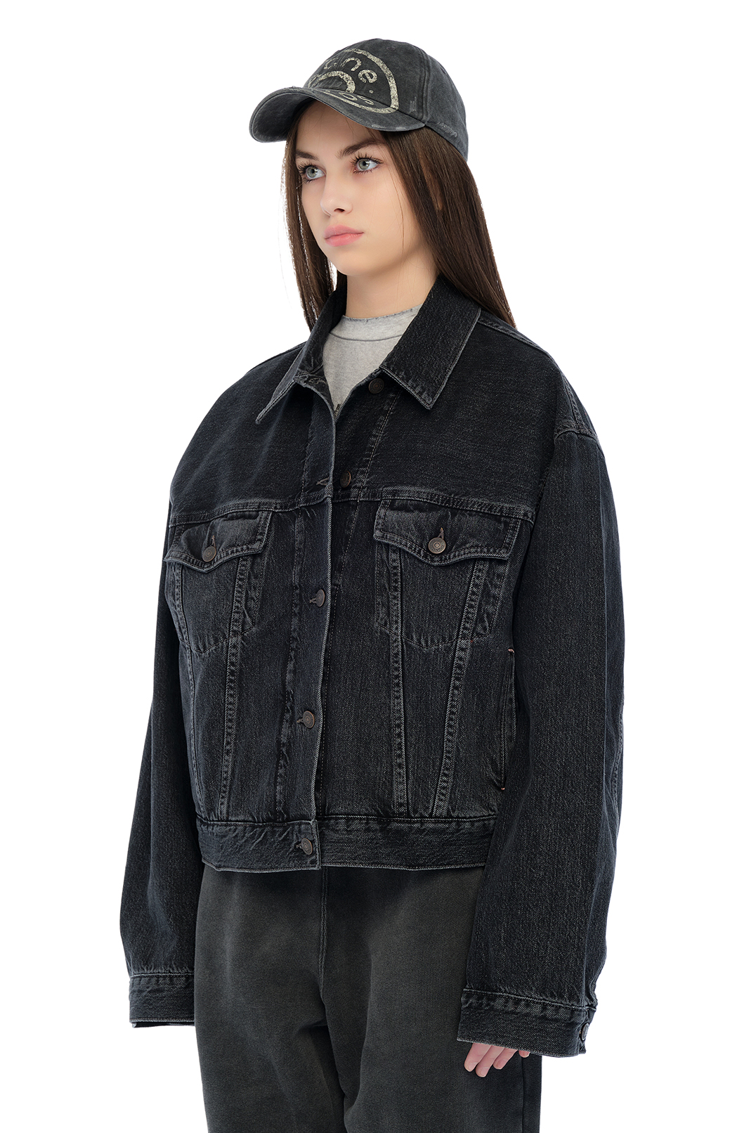 Джинсова куртка oversize ACNE STUDIOS ACw15020