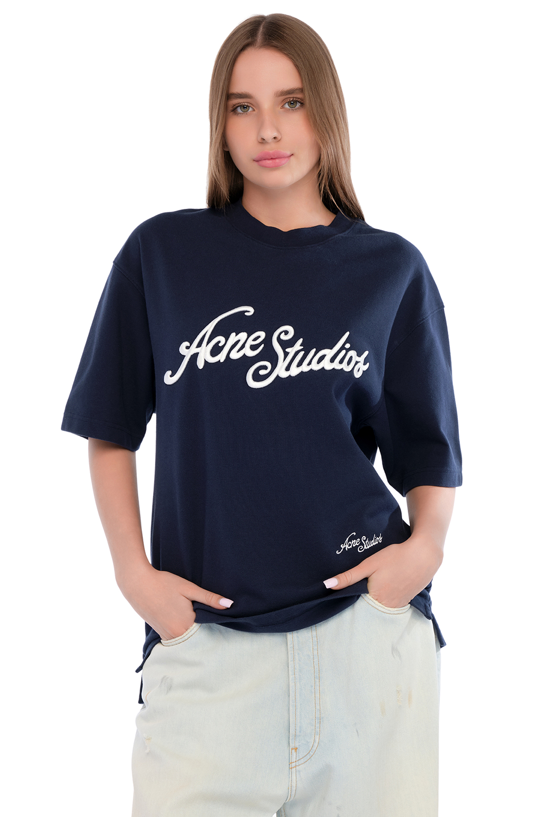 Футболка з логотипом ACNE STUDIOS ACw15046