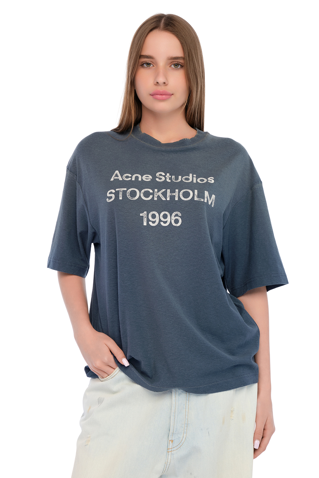 Футболка з логотипом ACNE STUDIOS ACw15048