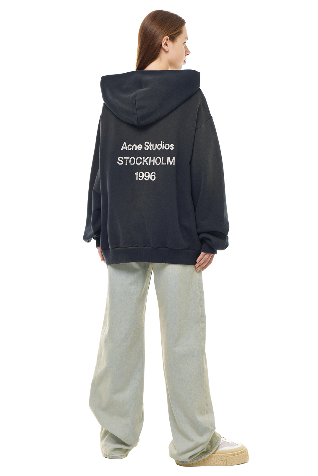 Худі oversize з логотипом ACNE STUDIOS ACw23023