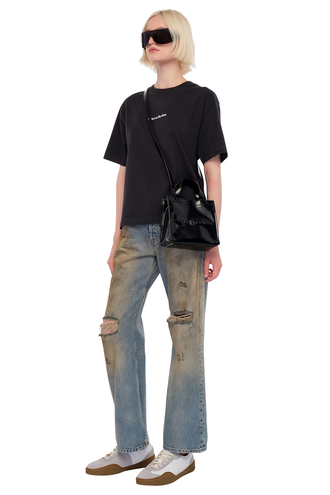 Футболка oversize з логотипом ACNE STUDIOS ACw24015