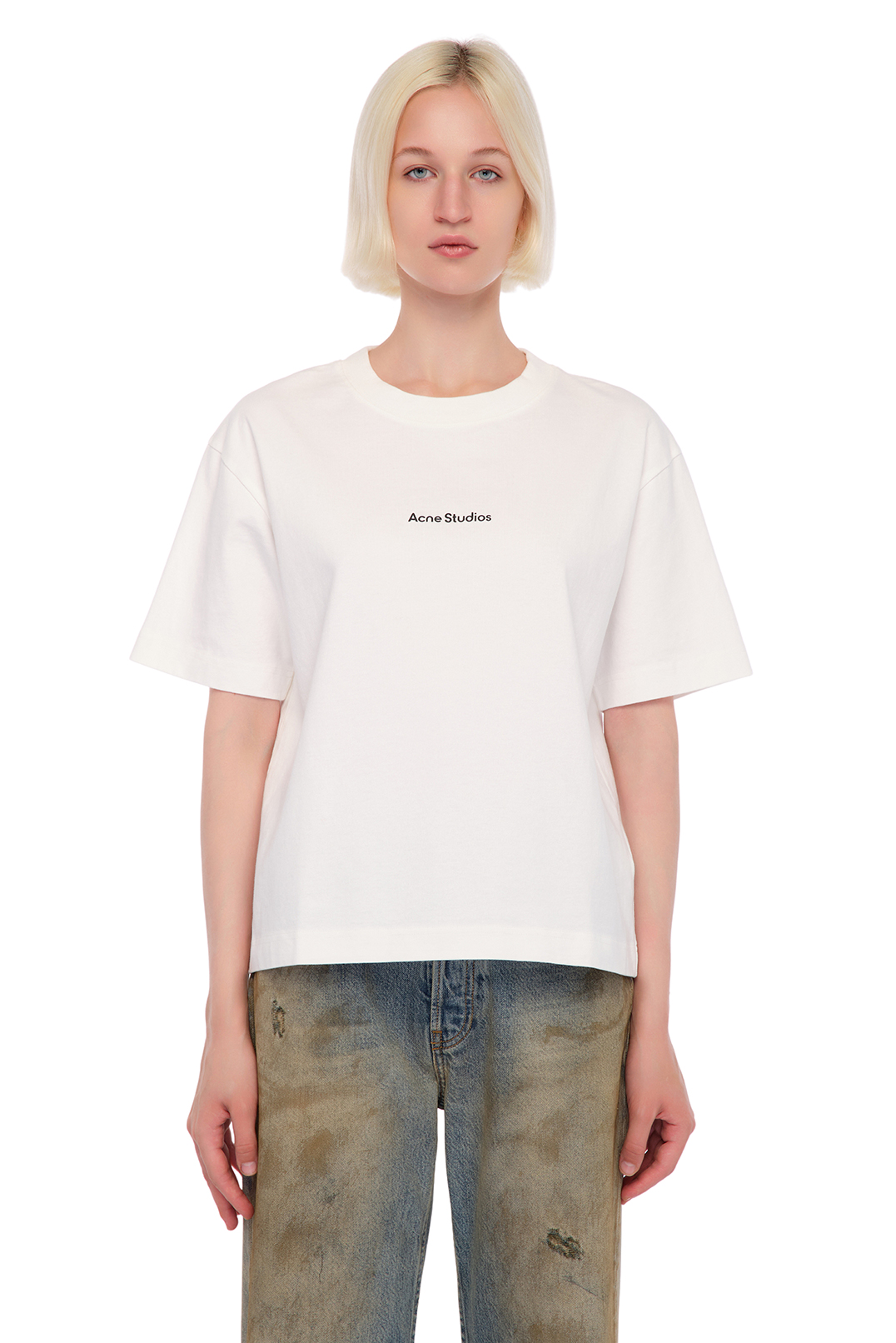 Футболка oversize з логотипом ACNE STUDIOS ACw24016