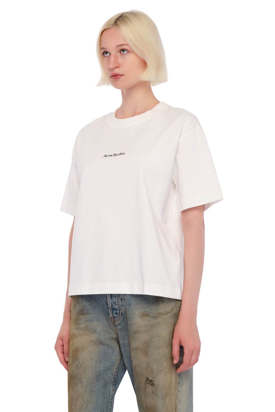 Футболка oversize з логотипом ACNE STUDIOS ACw24016