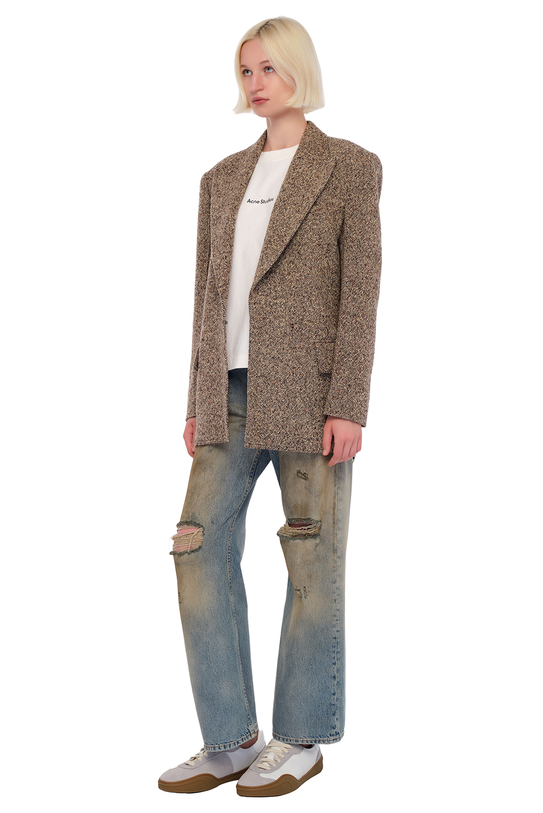 Футболка oversize з логотипом ACNE STUDIOS ACw24016