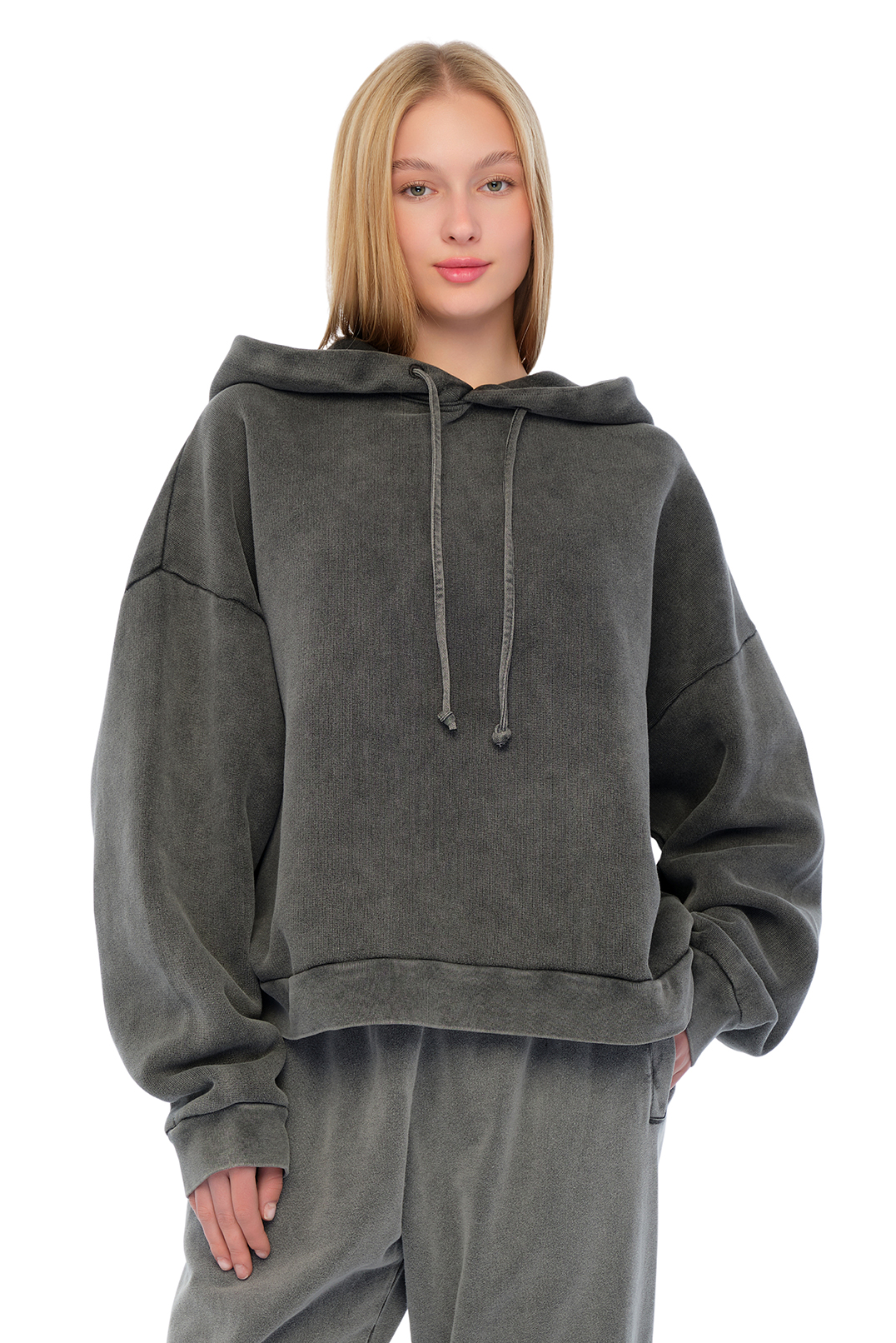 Худі oversize з логотипом ACNE STUDIOS ACw24030