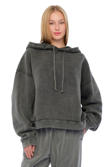 Худі oversize з логотипом ACNE STUDIOS ACw24030