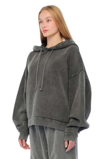 Худі oversize з логотипом ACNE STUDIOS ACw24030