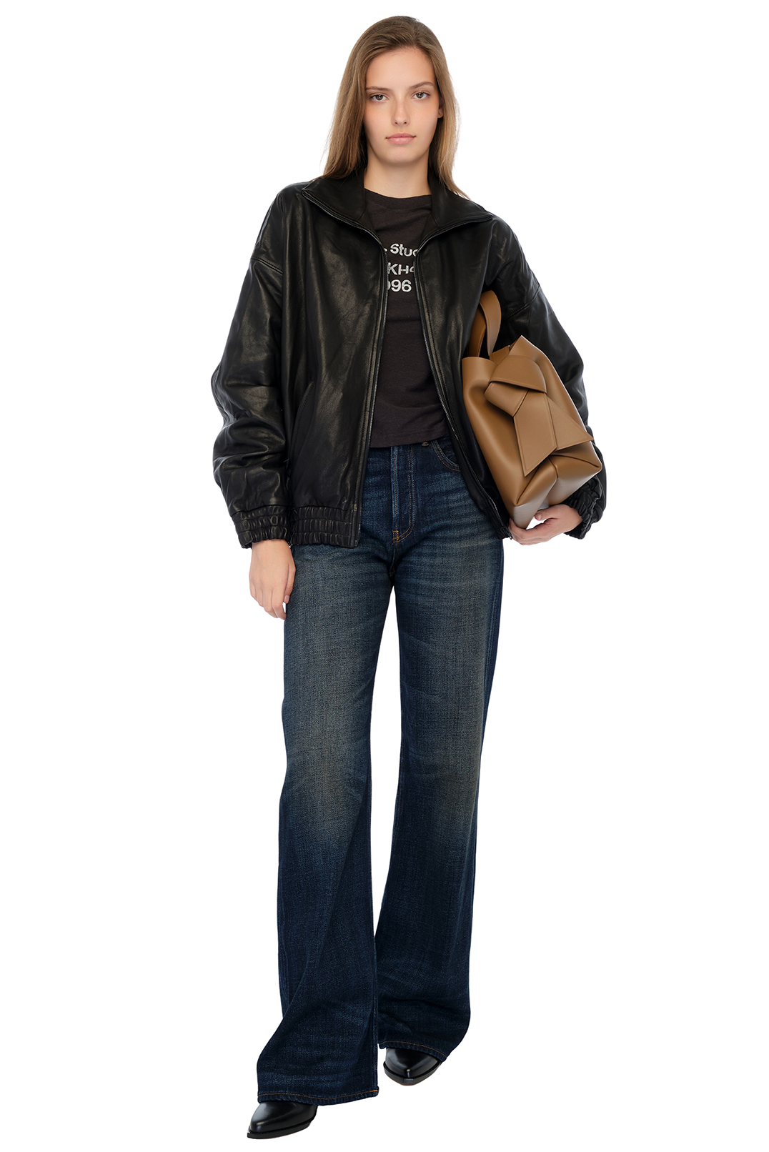 Шкіряний бомбер ACNE STUDIOS ACw25007