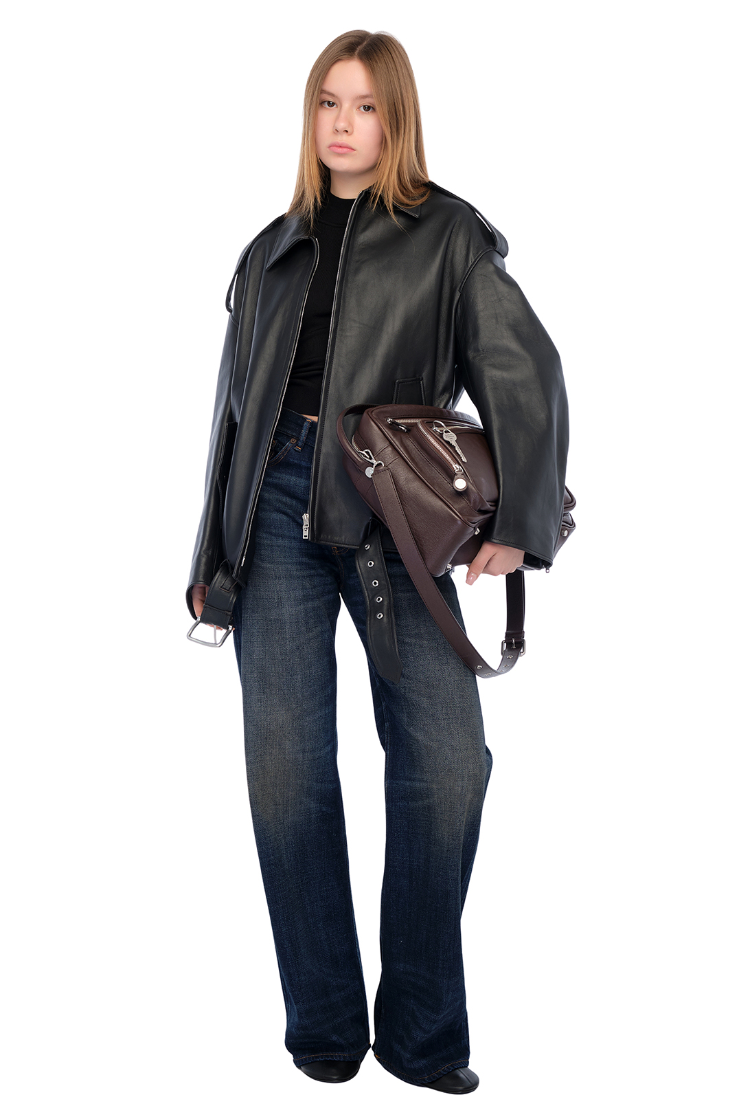 Шкіряна куртка ACNE STUDIOS ACw25008