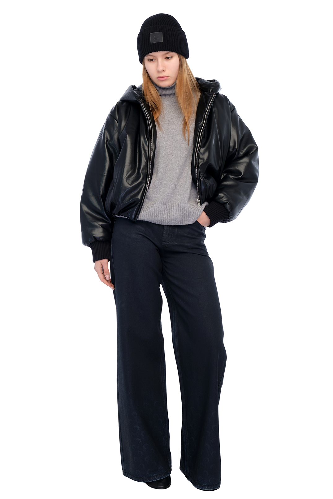 Бомбер з еко-шкіри ACNE STUDIOS ACw25009