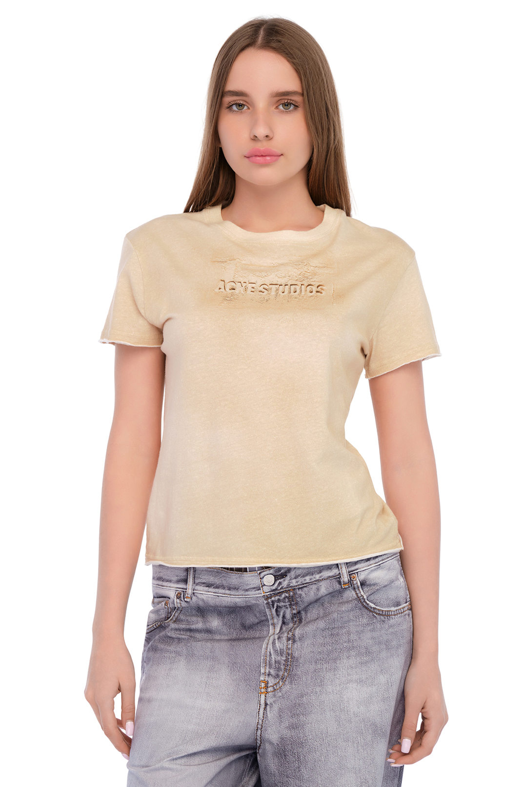 Футболка з принтом ACNE STUDIOS ACw25020