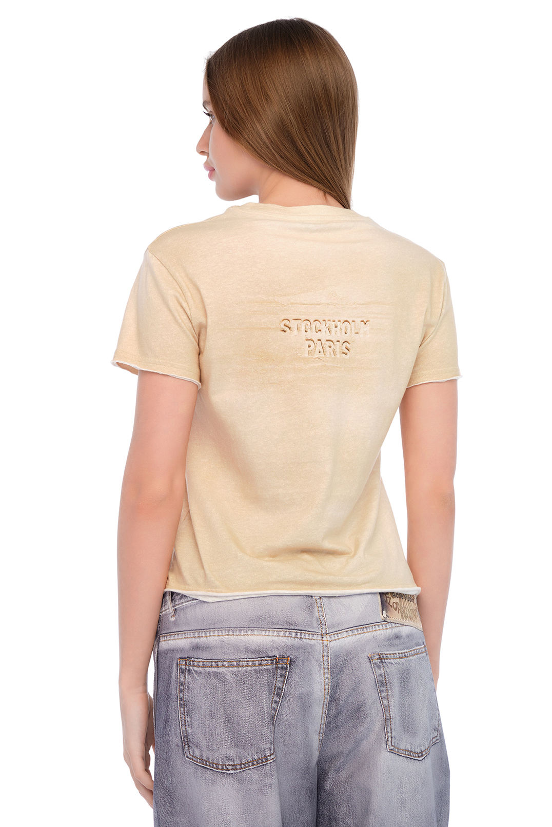 Футболка з принтом ACNE STUDIOS ACw25020