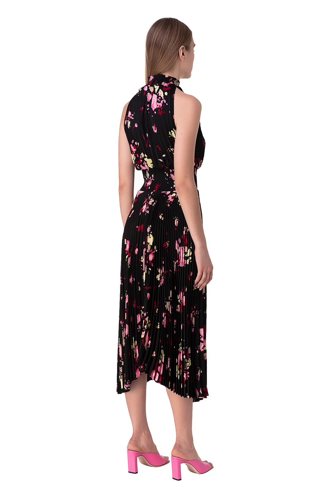 Плісироване сукню з квітковим принтом Renzo A.L.C. ALC10010