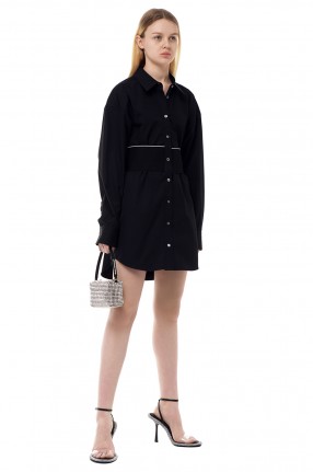 ALEXANDER WANG Сукня-сорочка з логотипом