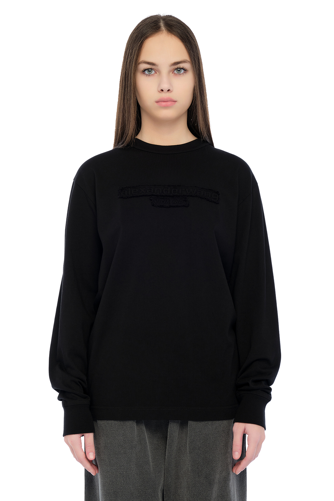 Лонгслів oversize з логотипом ALEXANDER WANG ALWp15006