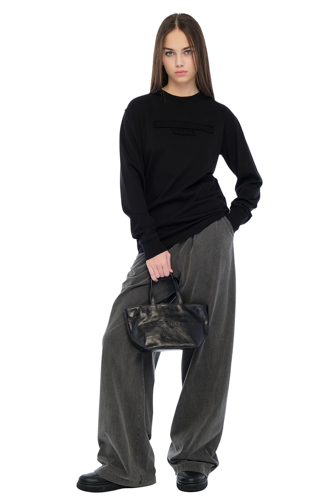 Лонгслів oversize з логотипом ALEXANDER WANG ALWp15006