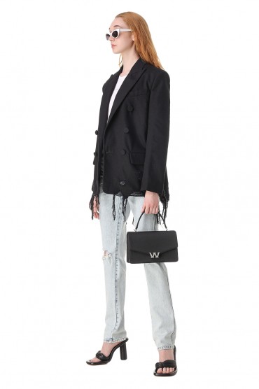 Двобортний джинсовий піджак ALEXANDER WANG ALWw11012