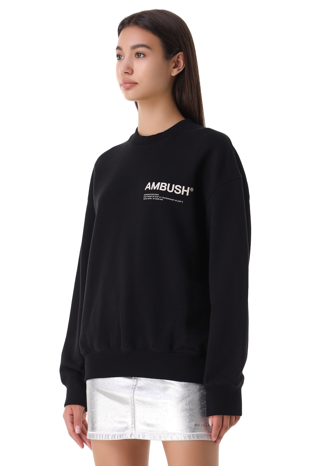 Світшот oversize з логотипом AMBUSH AMB21007