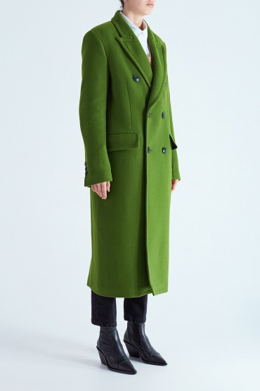 Двобортне пальто oversize AMI PARIS AMI29014