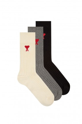 AMI PARIS Сет з трьох пар шкарпеток
