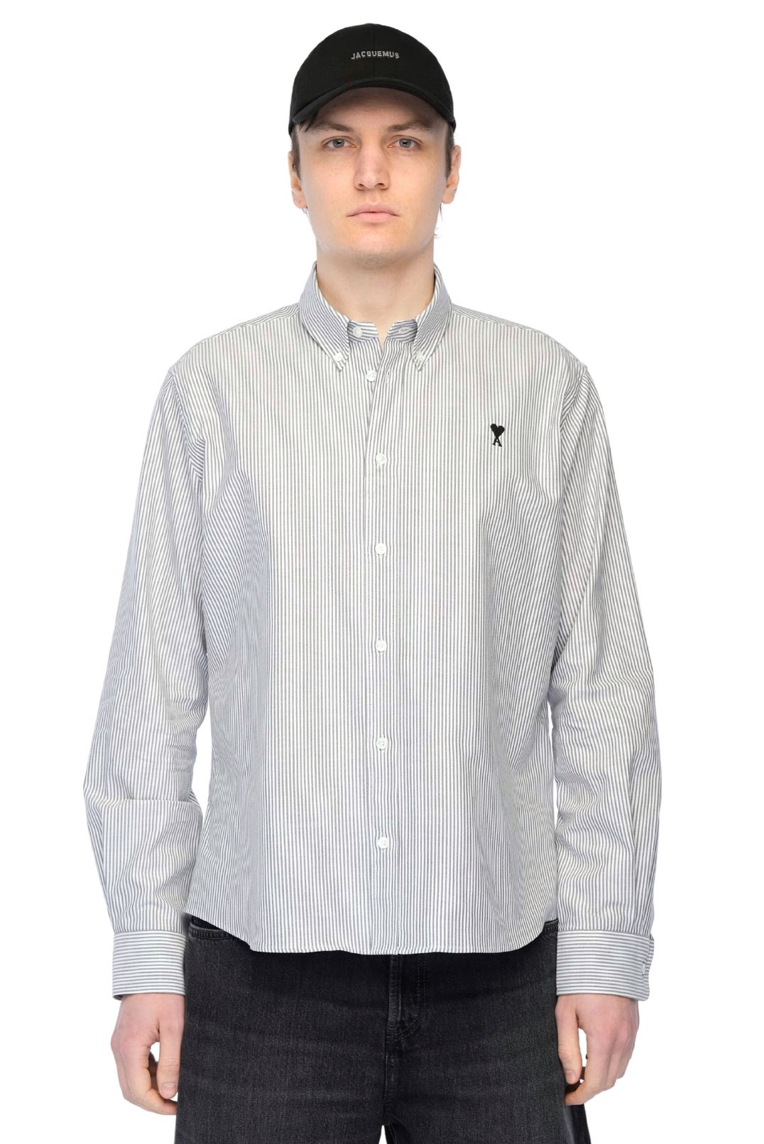 Сорочка в смужку AMI PARIS AMIm16016