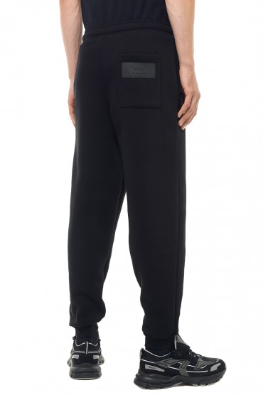 Брюки джогери з логотипом AMI PARIS AMIm23012