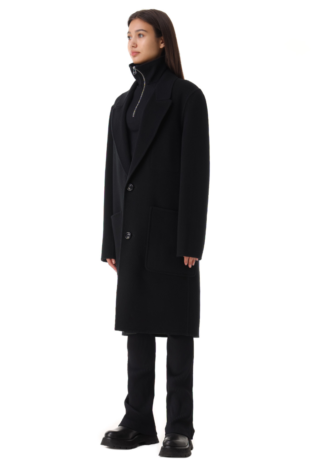 Пальто oversize AMI PARIS AMIw21003
