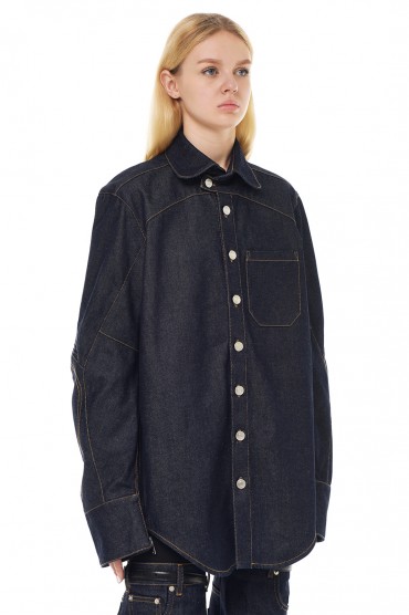 Джинсова сорочка oversize COPERNI COPp23006