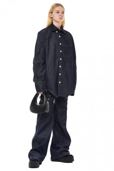 Джинсова сорочка oversize COPERNI COPp23006