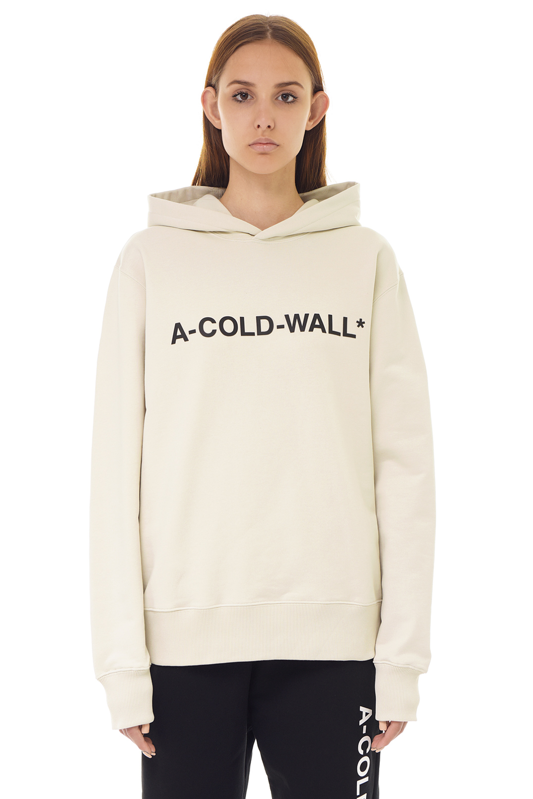 Худі oversize з логотипом A-COLD-WALL* CWw22021
