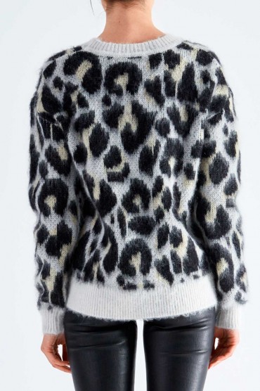 Леопардовий светр oversize DESIGNERS REMIX DESp29001