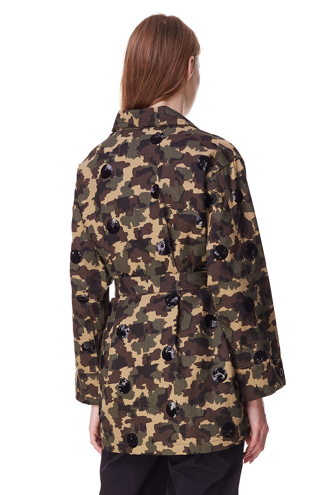 Джинсова куртка з camo принтом ESSENTIEL ANTWERP ESAp10004
