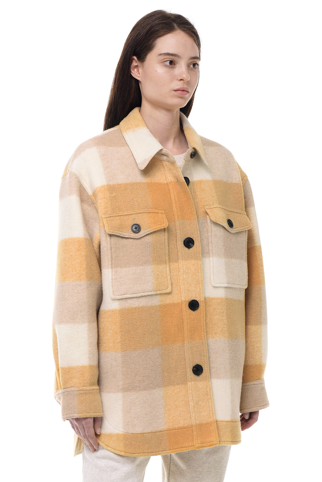 Пальто-сорочка oversize MARANT ETOILE ETOI13002
