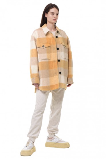 Пальто-сорочка oversize MARANT ETOILE ETOI13002 