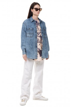 MARANT ETOILE Джинсова сорочка oversize